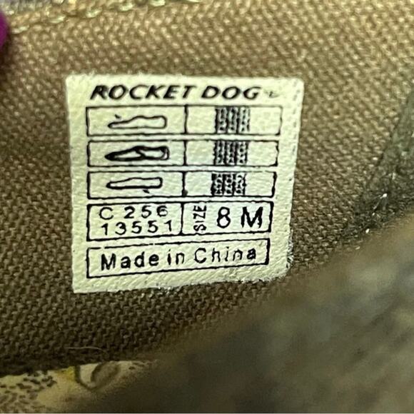 Rocket Dog heels platform chunky brown peep toe wedge size 8M - Picture 8 of 9